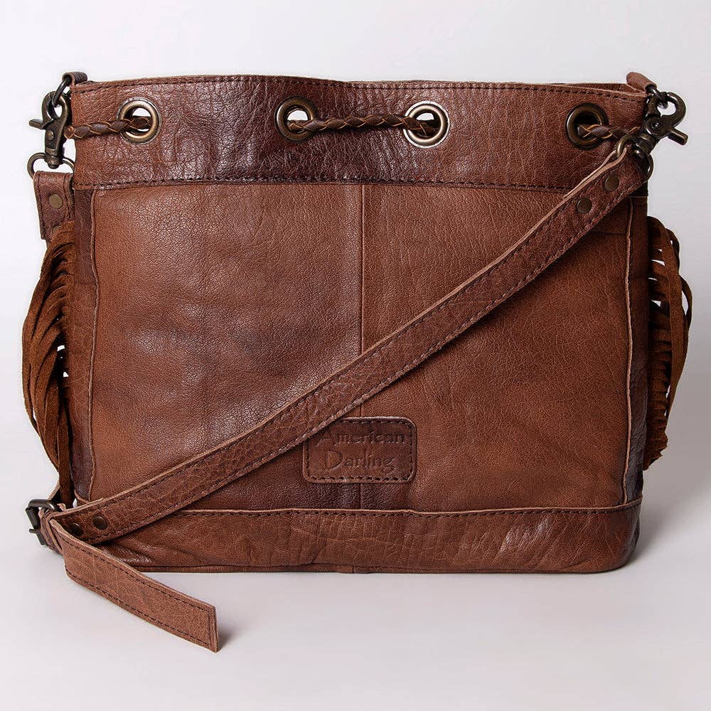 ADBG836A Bucket Genuine Western Leather Women Bag