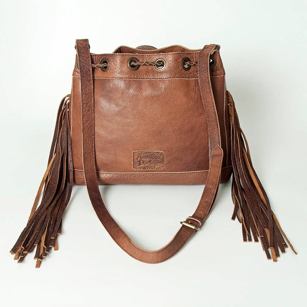 ADBG836A Bucket Genuine Western Leather Women Bag