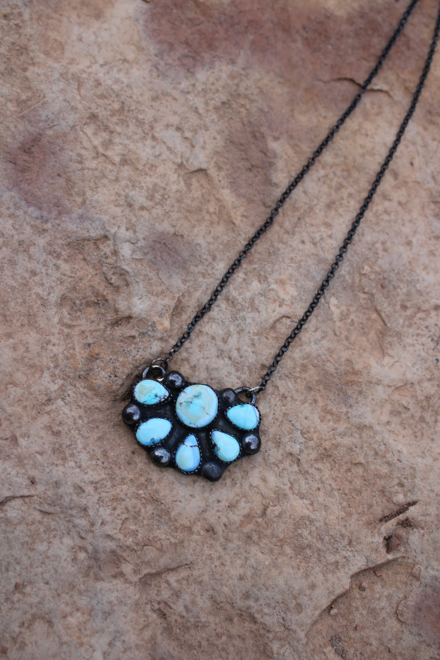 Golden Hills Half Cluster Necklace