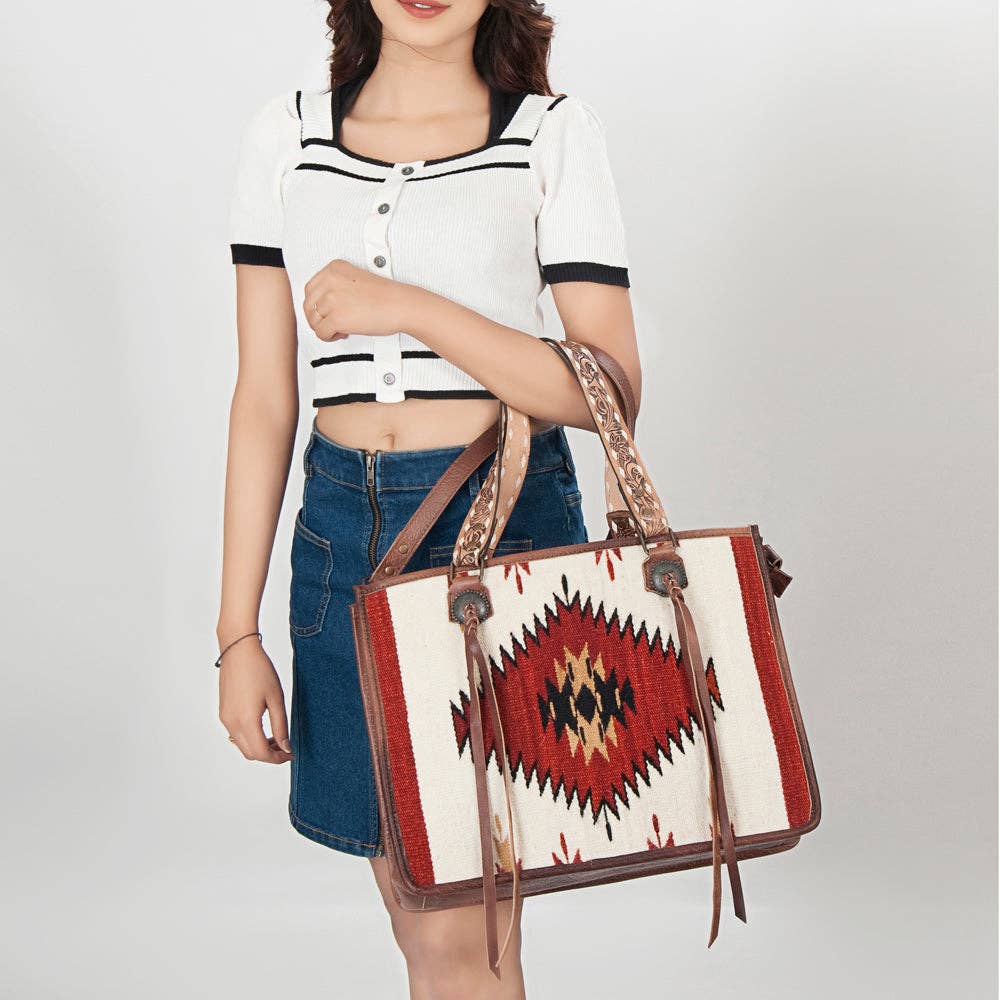 ADBG1033A Tote Genuine Western Leather Women Bag