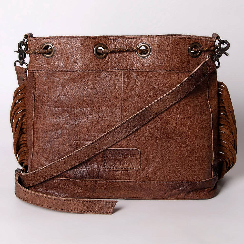 ADBG836A Bucket Genuine Western Leather Women Bag