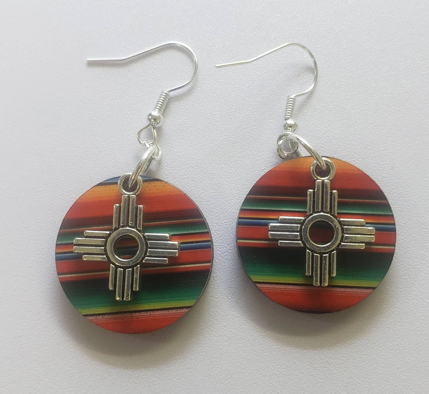 Zia Round Serape Earring