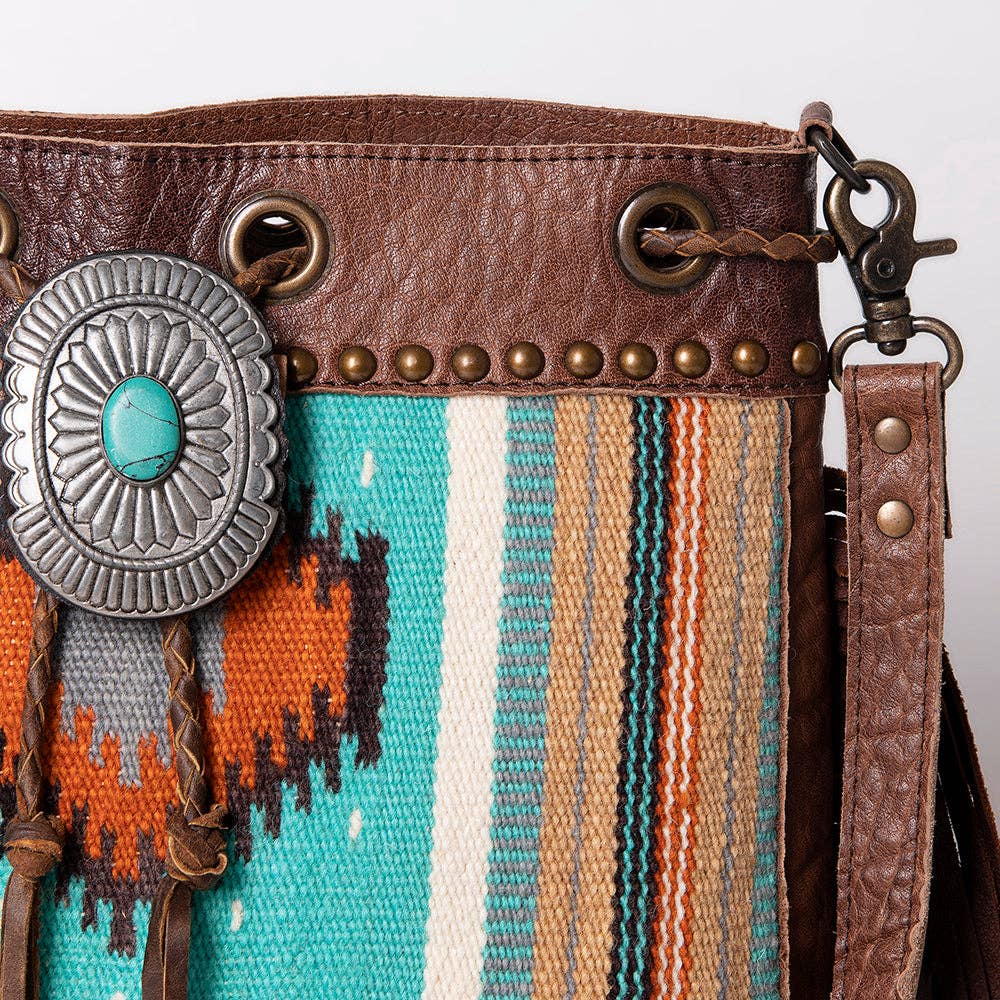 ADBG836A Bucket Genuine Western Leather Women Bag