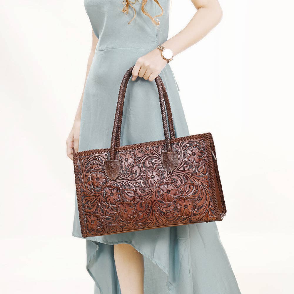 KBG319B Tote Genuine Leather women bag western Bag