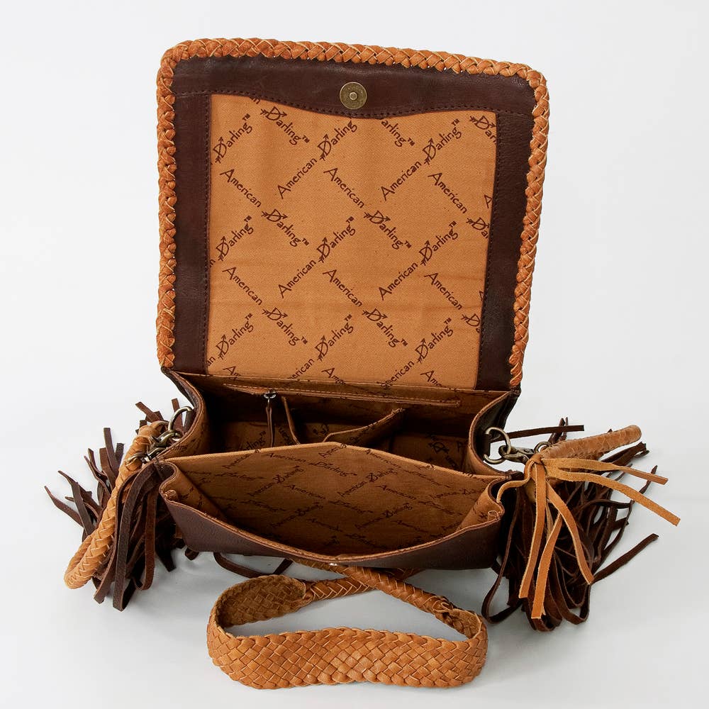 D141 Crossbody Leather Women Bag Western Handbag Purse