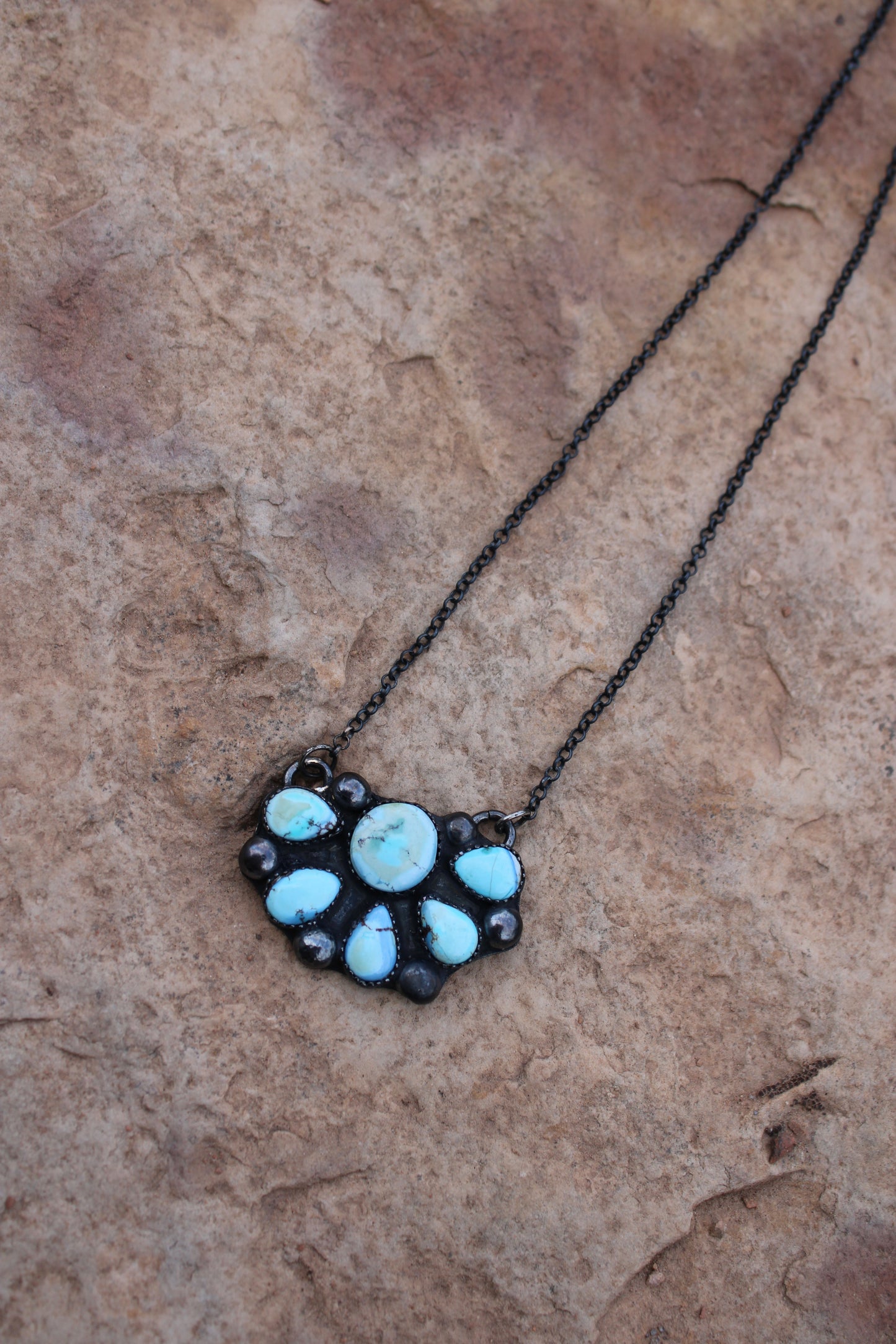 Golden Hills Half Cluster Necklace