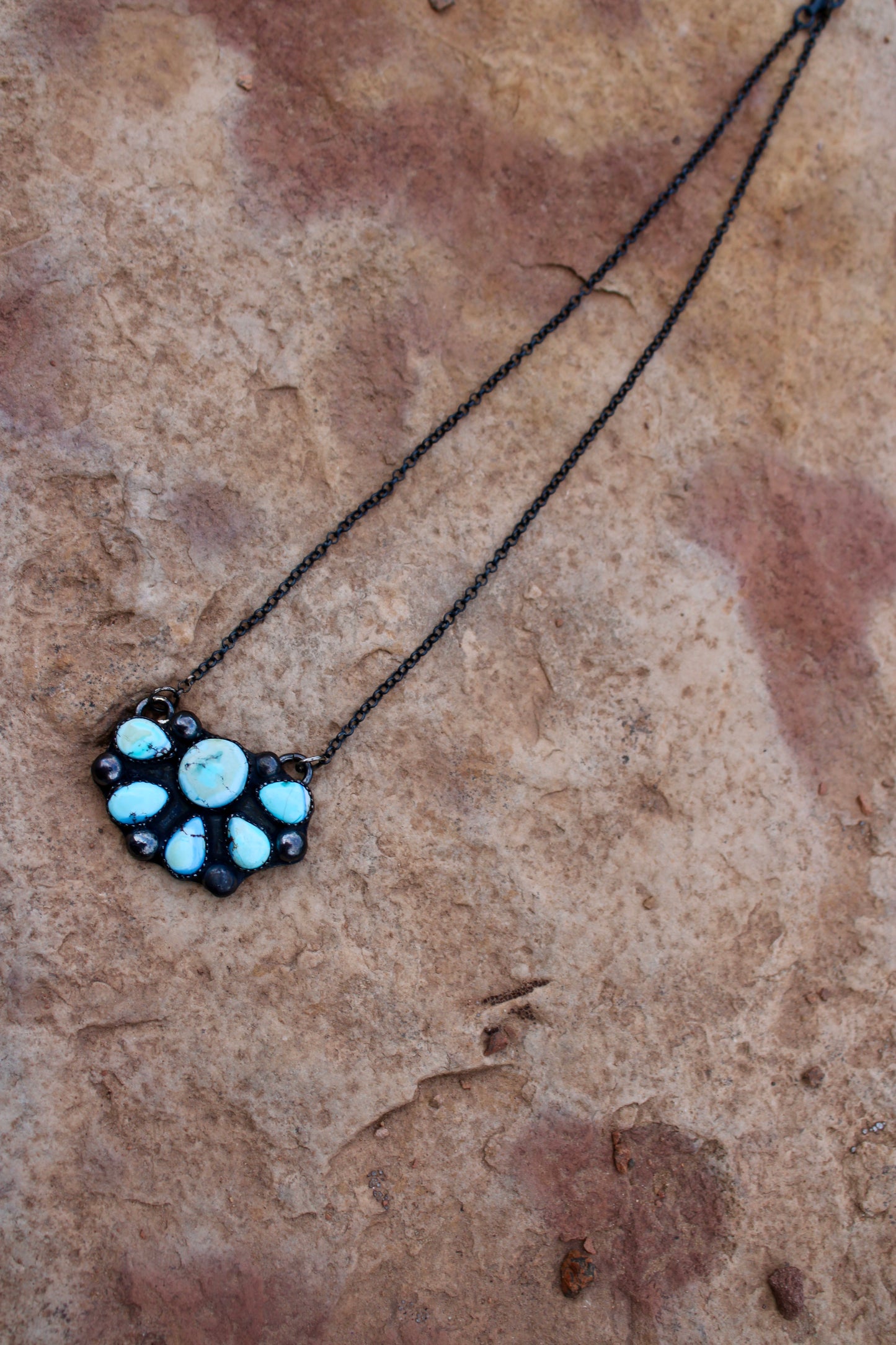 Golden Hills Half Cluster Necklace