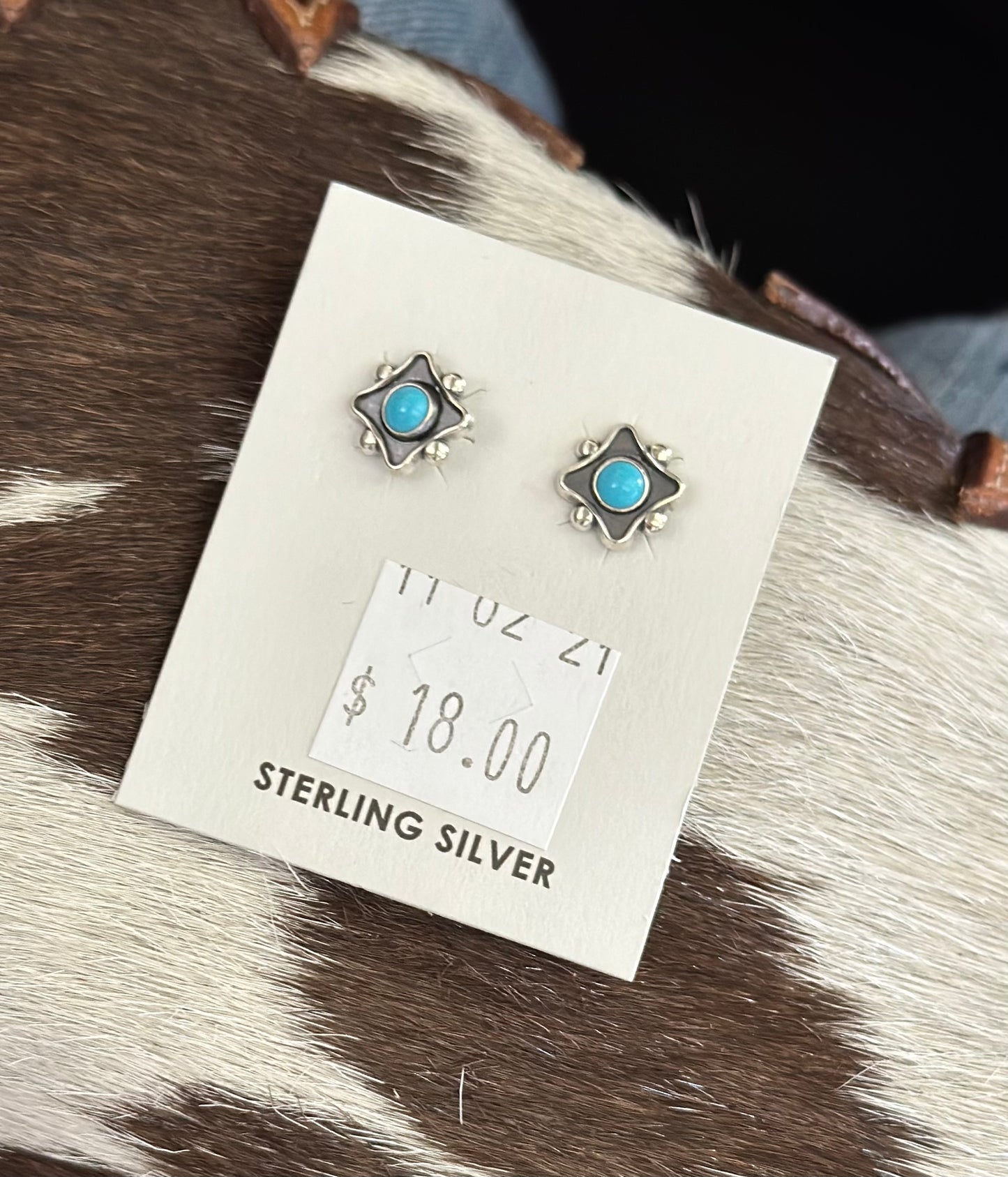 Sterling Silver Turquoise Stud
