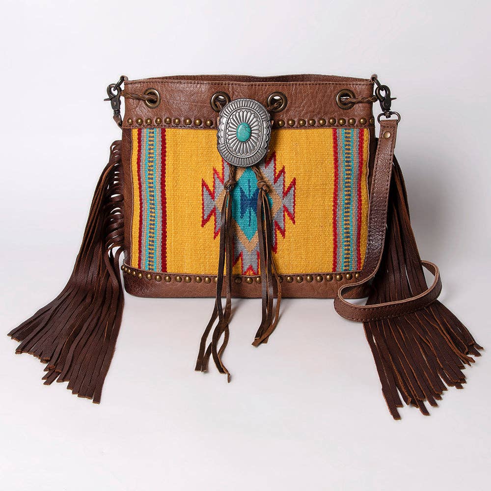 ADBG836A Bucket Genuine Western Leather Women Bag