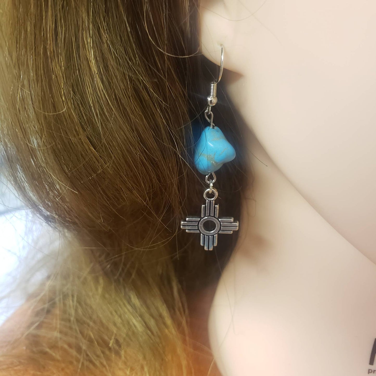 Zia Turquoise Beaded Earring