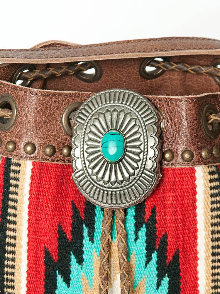 ADBG836A Bucket Genuine Western Leather Women Bag
