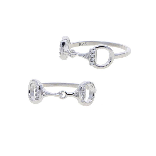 Sterling Silver Snaffle Bit Ring