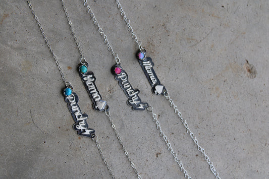 Cowboy & Punchy Sterling Necklaces