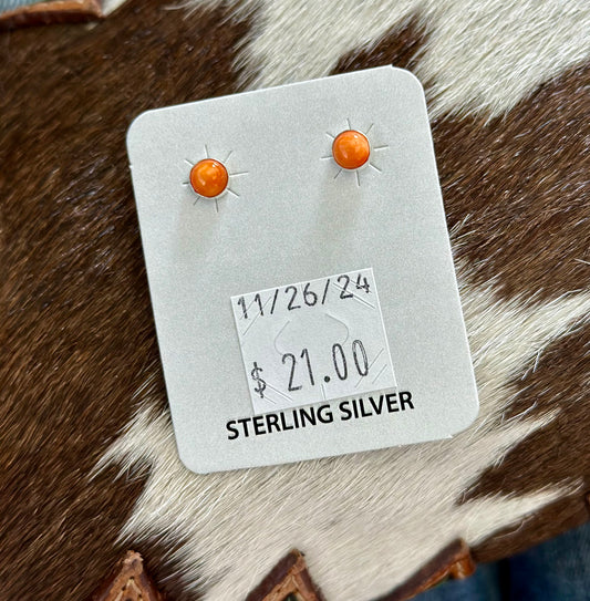 Orange Spiny Stud