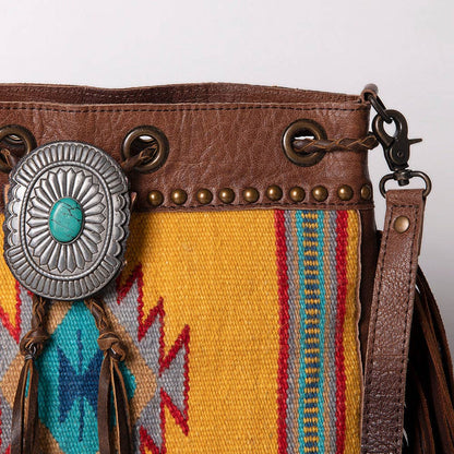 ADBG836A Bucket Genuine Western Leather Women Bag