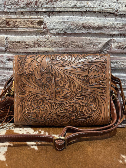 Fringe Tooled cowgirl