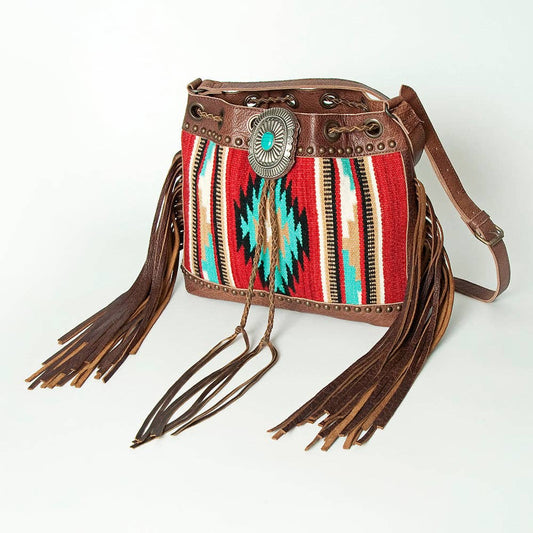 ADBG836A Bucket Genuine Western Leather Women Bag