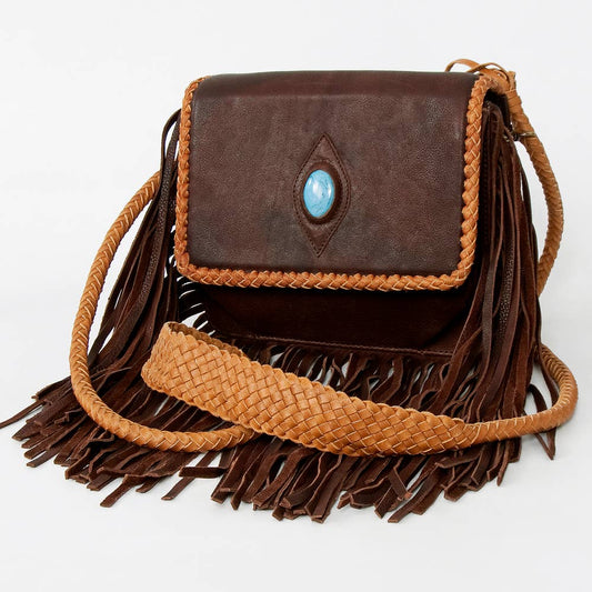 D141 Crossbody Leather Women Bag Western Handbag Purse