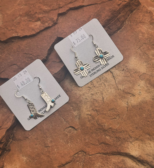 Cowboy kickers & Zia Earring