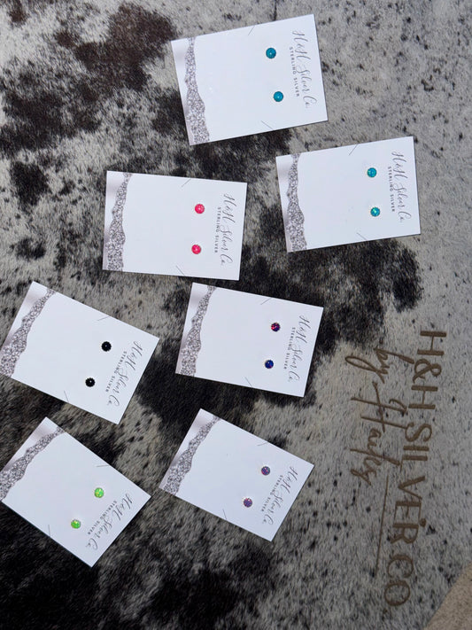 Sterling Silver 6mm Studs